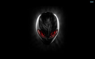 Black alien red eyes black - alien free wallpaper