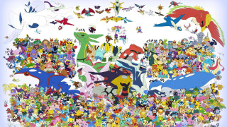 Pokemon group cartoon blue white - pokemon free wallpaper