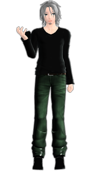 Cedric seaut grey hair black - fullbody free wallpaper