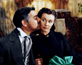 Man woman kissing chair green - alberto vargas free wallpaper