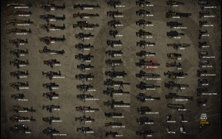 Guns poster variety sizes shapes - serial free wallpaper