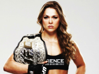 Woman black top wrestling belt - a silver free wallpaper