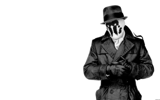 Man trench coat hat mask - arm free wallpaper