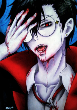 Man blood face hands painting - blood free wallpaper