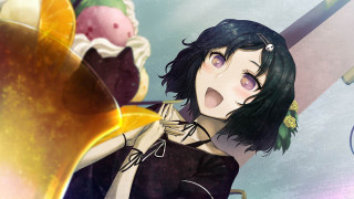 Aya goda black hair orange - an orange slice free wallpaper