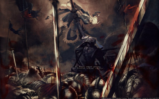 Man horse sword battle scene - a painting of a man free wallpaper