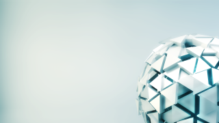 White black object light blue - octane renderer free wallpaper