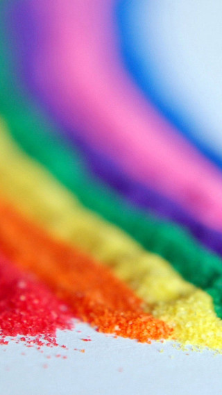 Rainbow colored substance white background - vibrant colour free wallpaper