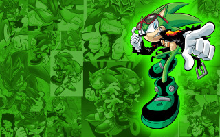 Green background cartoon characters fun - a bunch of cartoon characters free wallpaper