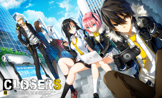 Anime girls ledger camera man - their hand and a man in a suit free wallpaper