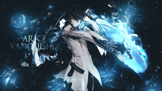 Woman sword blue background black - a sword free wallpaper