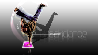 Man handstand pink object glowing - a pink object free wallpaper