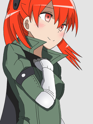 Anime girl red hair green 5 - red hair free wallpaper