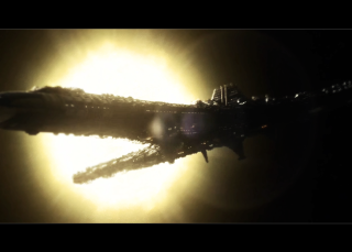 Space shuttle closeup sun black - space art free wallpaper for desktop