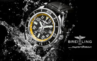 Watch yellow black water splash - spectacular free wallpaper