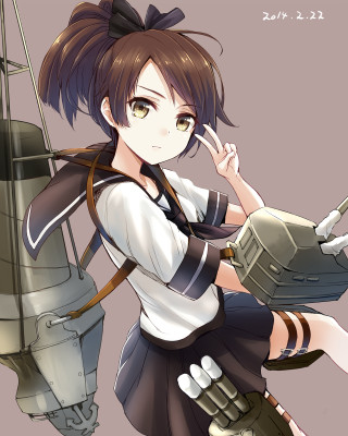 Woman uniform glove gun machine - chizuko yoshida free wallpaper