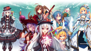 Anime characters blue sky clouds 23 - rayonism free wallpaper for desktop