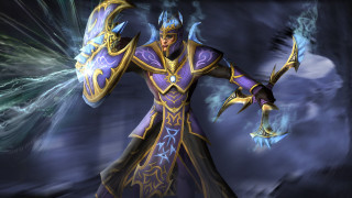Warcraft character sword ball blue - a sword and a ball free wallpaper
