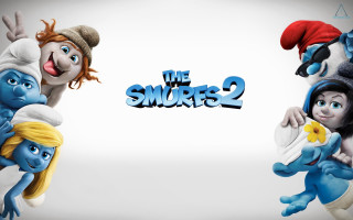 Smurfs 2 movie poster characters - video art free wallpaper