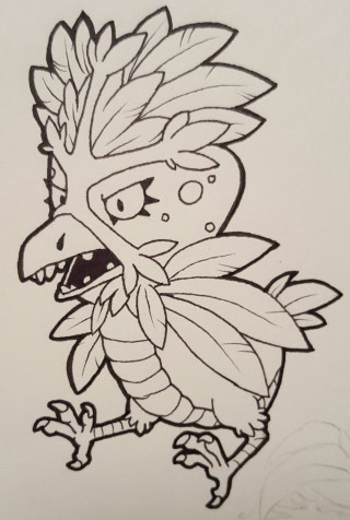 Cartoon character feather head tail - free bird wallpaper
