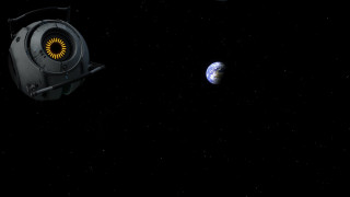 Space station satellite planet matte - a yellow circle free wallpaper