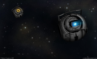 Space station glowing eye black - a space station free wallpaper