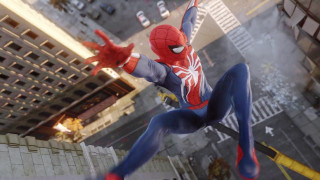 Spider man suit flying city - insane free wallpaper
