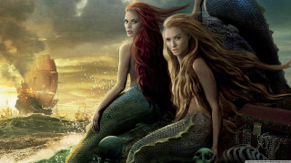 Mermaids rock ocean ship background - a rock in the ocean free wallpaper