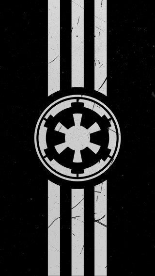 Star wars logo black background 5 - a black circle free wallpaper