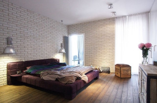 Bedroom with bed interior design 22 - fedot sychkov free wallpaper