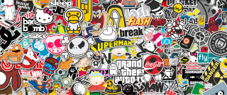 Stickers decals wall room collection 2 - a wall in a room free wallpaper