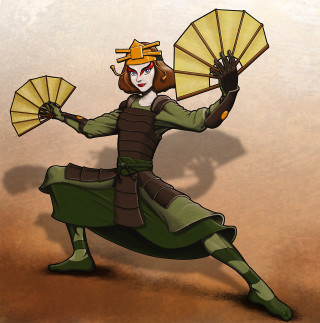 Woman costume fan holding image - 2 d game art free wallpaper