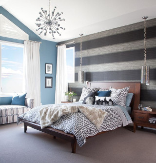 Bedroom bed with comfortable bedding 2 - enguerrand quarton free wallpaper