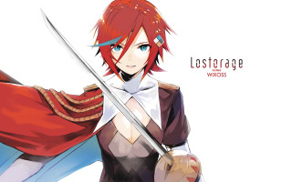 Woman red hair sword holding - a sword and a sword free wallpaper