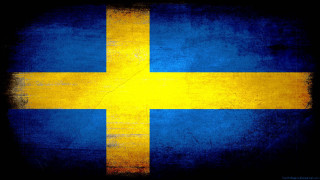 Blue yellow cross flag image - color free wallpaper