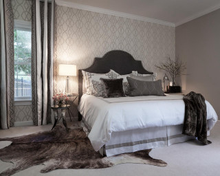 Bedroom artsandcrafts rendering detailed Enguerrand - a bedroom free wallpaper