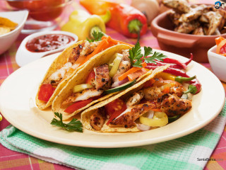 Tacos meat vegetables salsa bowl - meat and vegetables free wallpaper