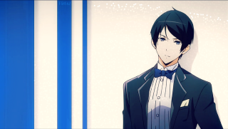 Man tuxedo blue stripes white - blue stripe free wallpaper