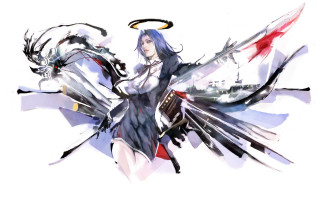 Woman sword demon back adventure - her back free wallpaper
