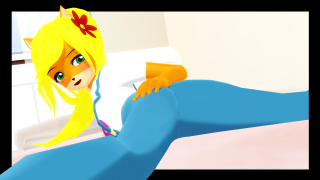 Cartoon woman bed toothbrush cat - a toothbrush free wallpaper