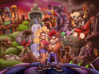 Couple hugging castle background characters - loony toon free wallpaper