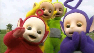 Stuffed animals group grass field - a group free wallpaper