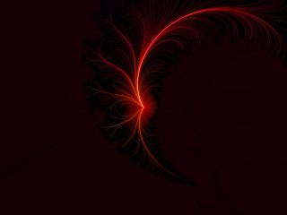 Red black background swirly design - mandelbrot fractal free wallpaper