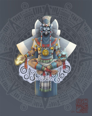 Person sword helmet arms up - circular free wallpaper