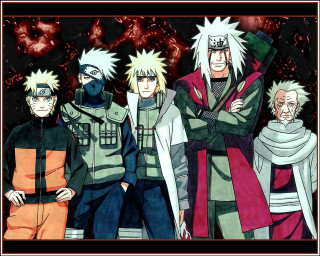 Anime characters black background red 3 - swirl free wallpaper