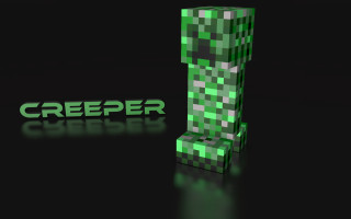 Green creeper black background 3d - new sculpture free wallpaper
