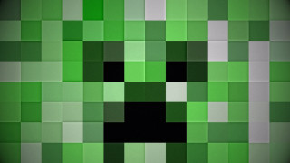 Green pixellated background black square - background free wallpaper for desktop