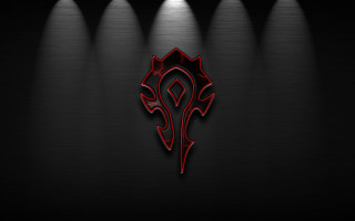 Red black wallpaper logo spotlights - the wall free wallpaper