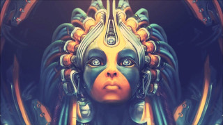Strange woman face hairdo digital - cyberpunk art free wallpaper