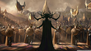 Battle scene giant demon warriors - art greg rutkowski free wallpaper